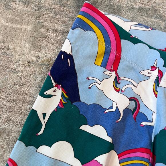 Mini Boden Fun Printed Leggings Rainbow Unicorns 11-12 - Picture 2 of 6
